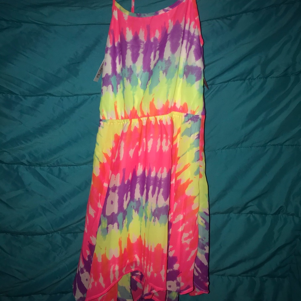 Tie dye girl dress
